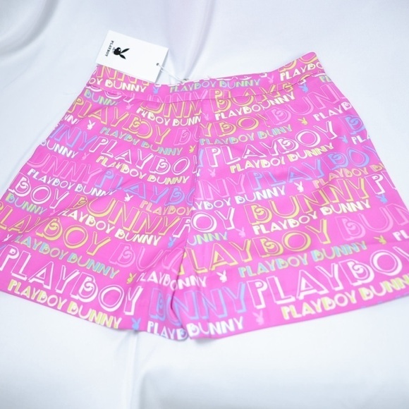 ๐
ฝ๐
ด๐ ๐ฅ๐๐ฅ๐ ๐๐๐๐๐๐๐ pink skort with Playboy bunny all-over print, M - Picture 5 of 17